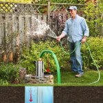 Naizy pompe de puits profond 750w 1hp submersible 4000l - h d�bit 4 pouces pipe de commutation automatique ...