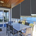 Naizy store enrouleur occultant isolant thermique avec rev�tement sans per�age avec protection uv - 140 ...