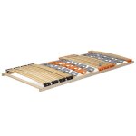 Nam sommier  lattes ergonomique en bois avec plots de soutien 7 zones de confort 90x200 cm