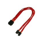 Nanoxia rallonge de câble dalimentation 8 pin eps12v (4 + 4) (f) pour 8 pin eps12v (m) 30 cm rouge Nanoxia rallonge de câble dalimentation 8 pin eps12v (4 + 4) (f) pour 8 pin eps12v (m) 30 cm rouge
