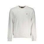 Pull molleton - napapijri - homme - blanc - manches longues - col arrondi Pull molleton - napapijri - homme - blanc - manches longues - col arrondi