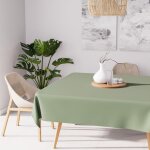 Nappe anti - t�ches carr�e 140x140 cm alix kaki par soleil docre