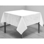 Nappe anti - tches carre 180x180 cm alix blanc par soleil docre