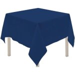 Nappe anti - tâches carrée 180x180 cm alix bleu jean par soleil docre Nappe anti - tâches carrée 180x180 cm alix bleu jean par soleil docre
