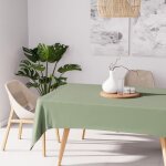 Nappe anti - t�ches rectangle 160x270 cm alix kaki par soleil docre