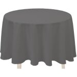 Nappe anti - tâches ronde 180 cm alix anthracite par soleil docre Nappe anti - tâches ronde 180 cm alix anthracite par soleil docre