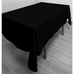 Nappe anti - t�ches rectangle 140x300 cm alix noir par soleil docre