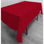 Nappe anti - t�ches rectangle 140x300 cm alix rouge par soleil docre