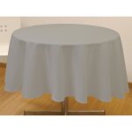 Nappe anti - tches ronde 180 cm alix gris par soleil docre