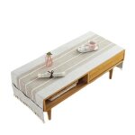 Nappe coton et lin avec poche latérale de rangement nappe rectangulaire anti nappe de table pour salon ... Nappe coton et lin avec poche latérale de rangement nappe rectangulaire anti nappe de table pour salon ...