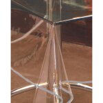 Nappe transparente rectangulaire transparent 140x240 cm