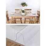 Nappe cristal transparente épaisse protection table ou meuble transparent imperméable - rectangulaire ... Nappe cristal transparente épaisse protection table ou meuble transparent imperméable - rectangulaire ...