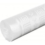 Nappe damasse - smiffys - 1. 20m x 25m - blanc - cologique - 100% biodgradable