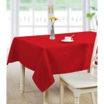 Nappe - napzarec2 - rectangulaire - 140 x 240 cm - rouge - antitaches et impermable