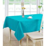 Nappe damasse rectangulaire 140 x 240 cm turquoise napzarec 2