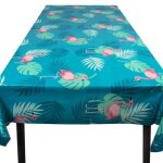 Nappe - no name - flamants roses - 130 cm x 180 cm - synth�tique - rectangulaire