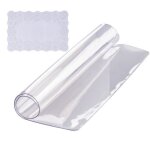 Nappe impermable transparente - vevor - nappe carre transparente protection de table en pvc 305x305x15 ...