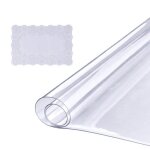 Nappe imperm�able transparente - vevor - nappe rectangle transparente protection de table en pvc 925x457x15 ...