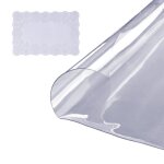 Nappe imperm�able transparente - vevor - nappe ronde transparente film de table en pvc 123 cm protection ...