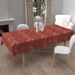 Nappe imprim�e anti - t�ches rectangle 140x300 cm flores par soleil docre