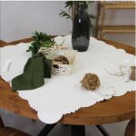 Nappe de jeux carr� de table blanc 100x100 cm
