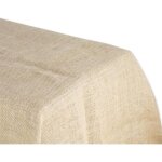 Nappe - no name - rectangulaire - 240x120cm - jute naturelle - blanc - motif uni