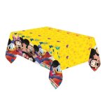 Nappe anniversaire - disney - mickey - 120 x 180 cm - plastique - multicolore
