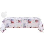 Nappe de nol - flocon - 150x240cm - impermable - antitache - polyester