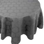 Nappe ovale 180x240 cm hélios anthracite coton + Nappe ovale 180x240 cm hélios anthracite coton +