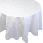 Nappe ovale 180x240 cm hlios blanc coton +