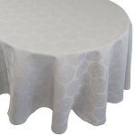 Nappe ovale 180x240 cm hlios perle coton +