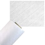 Nappe papier gaufr 10x1. 2m blanc