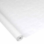 Nappe papier - paris prix - damasse - 118x50m - jetable - blanc