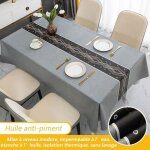 Nappe rectangle en pvc r�sistante � lhuile et � leaupour la maisonla cuisineles f�tes et pique - niqu�s140x180 ...