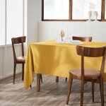 Nappe rectangulaire 150 x 350 cm ? double gaze de coton ? ga�a safran