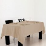 Nappe rectangulaire coton lin