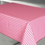 Nappe rectangulaire vichy rouge et blanc multicolore 145x240 cm