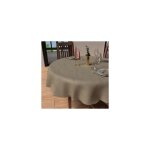 Nappe ronde anti - t�che diam�tre 180 cm luxury champagne par soleil docre