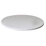 Nappe ronde �tanche antid�rapante nappe de couverture de table 120cm blanc