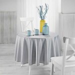 Nappe ronde - la maison damelie - docks gris - 180 cm - polyester - lavable