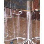 Nappe ronde transparente transparent 160 cm