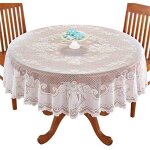 Nappe ronde - zgeer - 178 cm - dentelle polyester - lgante - lavable