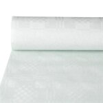 Nappe rouleau - blanc - 50 m x 08 m - synth�tique - uni - droit
