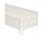 Nappe en rouleau papier damasse 50 / 1. 18 m blanc