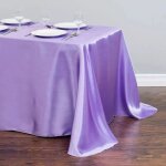 Nappe en satin - non sp�cifi� - r1303 - violet clair - 145x180cm - imperm�able et �tanche