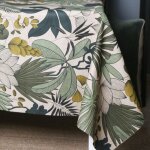 Nappe - sud etoffe - rectangulaire - coton enduit - 150x150 cm - vert meraude