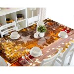 Nappe de table d�co de no�l joyeux no�l 1 imperm�able et antipoussi�re 140 x 200cm