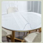 Nappe de table ronde transparente en pvc facile à nettoyer ystp antidérapante et imperméable transparent ... Nappe de table ronde transparente en pvc facile à nettoyer ystp antidérapante et imperméable transparent ...