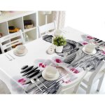 Nappe de table - mouton maison deco - zen bouddha pierres orchide et reflets - impermable et antipoussire ...