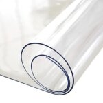 Nappe transparente 120 x 150 cm paisseur 2 mm - roul sur tube (sans plis) - protection de table transparent ...